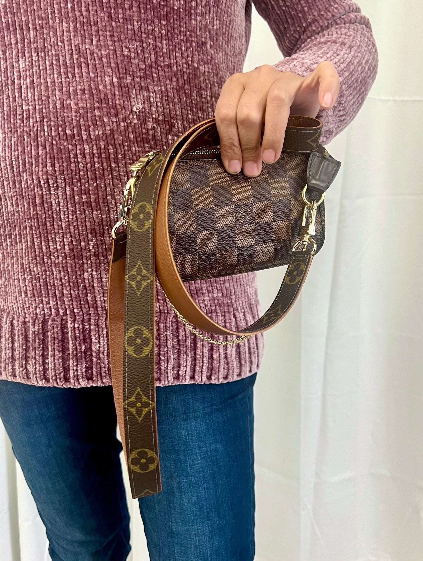 Repurposed LV Crossbody Strap