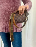 Crossbody Strap with Repurposed LV