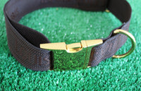 XL Dog Collar from Repurposed LV Strap