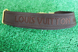 XL Dog Collar from Repurposed LV Strap