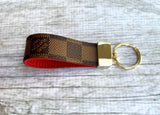 Repurposed LV Damier Ebene Keychain