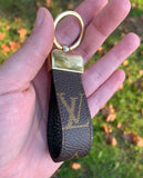 Repurposed LV Monogram Keychain with COLOR