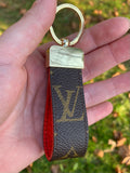 Repurposed LV Monogram Keychain with COLOR