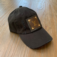 Distressed Hat with Repurposed LV – Tailor Made Crafts
