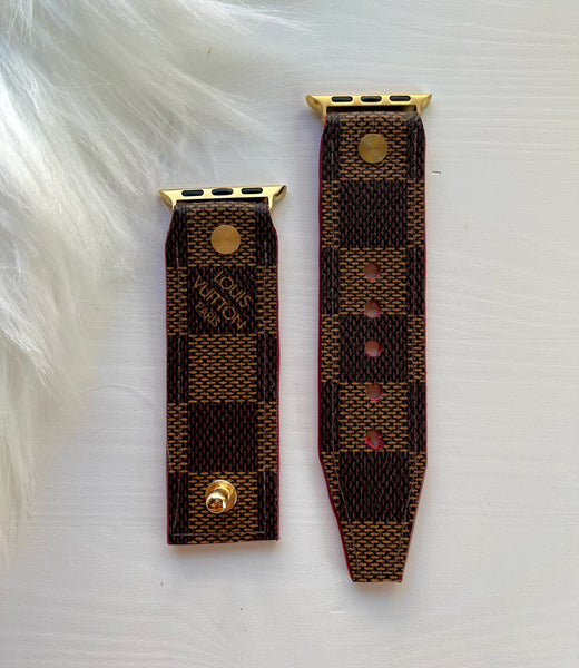 Repurposed LV Damier Ebene Apple Watchband