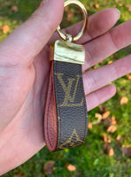 Repurposed LV Monogram Keychain with COLOR