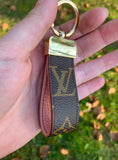 Repurposed LV Monogram Keychain with COLOR