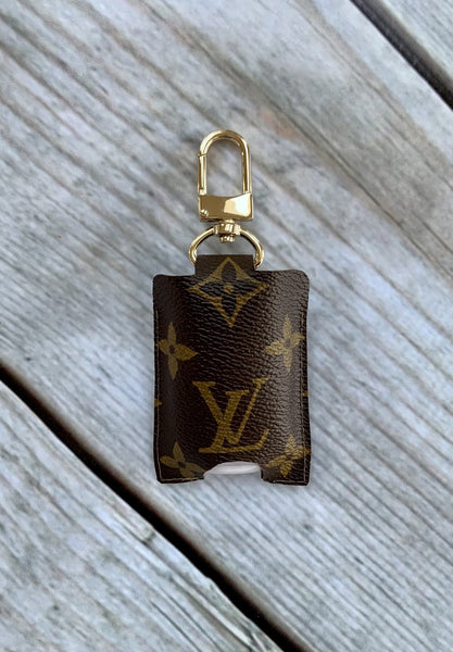Hand Sanitizer Holder with Repurposed LV