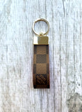 Repurposed LV Damier Ebene Keychain