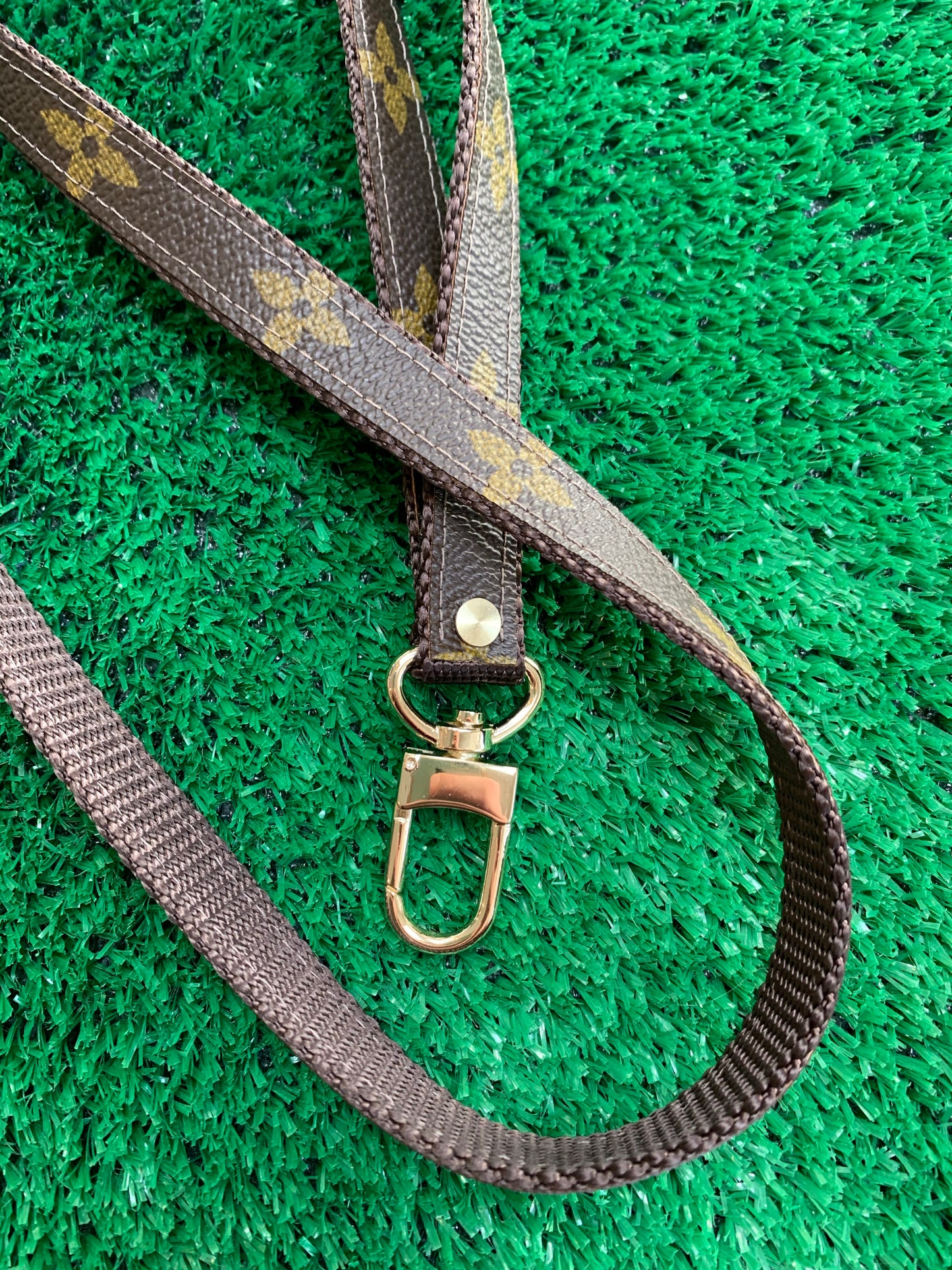 Lanyard with Repurposed LV Fleur